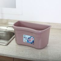 厨房可挂式分类垃圾桶家用橱柜门大号壁挂收纳桶厕所挂壁式拉圾筒 咖啡色（3个）