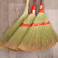 手工编织龙须扫帚老式芒草加大高粱扫地不粘毛头发家用院单位扫把 龙须扫把三把 [恒山特产龙须草]