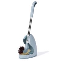 马桶刷子无死角清洁厕所洗坐便器缝隙长柄去卫生间挂墙式家用套装 北欧篮海马型马桶刷