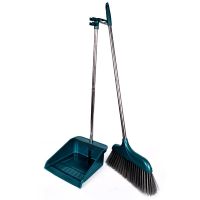 【破损包赔】新款特价加厚扫把簸箕套装组合家用扫把簸箕耐摔耐踩 至尊款 绿宝石色 两件套 送美工刀