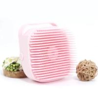 多功能洗澡刷神器硅胶按摩刷护理洗澡沐浴 刷宝宝可装液体80ml 樱花粉 3个装