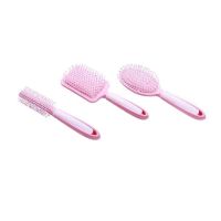 气囊按摩梳子女学生韩版防静电卷发梳排骨梳造型圆筒滚梳家用套装 三件套（卷发梳+椭圆形梳+大方形梳）