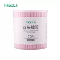 绵婴儿双头棉签棉棒木棒棉球尖头批发掏耳朵卸妆化妆盒棉花棒 粉色+粉色+粉色(共3盒)