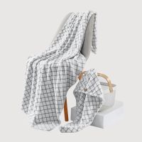 巴布豆加厚干发帽超强吸水速干毛巾擦头女可爱干发包头巾洗发浴帽 星空灰(浴巾+干发帽)