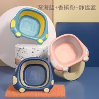 儿童洗脸盆婴幼用品折叠便携式洗脸盆洗屁屁脸盆3个宝宝小盆子厚 小汽车三个装