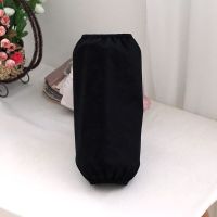 宽松加肥版纯棉布袖套男女秋冬季防污护袖头家务清洁办公日用套袖 黑色 加肥版/宽20cm