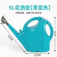 加厚洒水壶大浇花喷壶长嘴浇水壶塑料淋水壶园艺喷水壶家用花洒壶 多配款(配2个花洒头) 10升加厚款(蓝色)