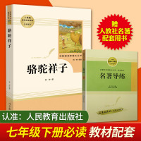 骆驼祥子老舍初中正版原著(人民教育出版社)(7年级下)推荐/789年级初中生/统编语文教材配套阅读海底两万里书