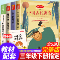 快乐读书吧中国古代寓言故事三年级下册课外书必读经典书目全套老师推荐阅读书籍大全小学生拉封丹伊索寓言克雷洛夫全集下学期3下