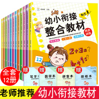12册 幼小衔接整合教材全套一日一练数学拼音学前班幼儿书幼儿园大班升一年级幼升小训练测试卷书籍练习题练习册学前入学准备