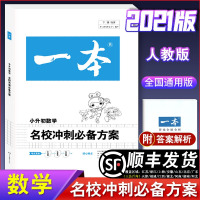 2021新版 开心考试 一本 小升初数学 名校冲刺必备方案 版 附答案 小升初总复习资料考试真题 小学生典型题 教