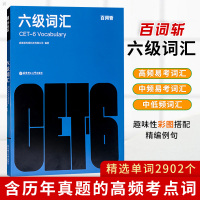 正版 百词斩六级词汇乱序版英语六级考试真题英语六级词汇书 高频考点考纲词核心词汇插图带例句 随身便携单词书大学英语六级