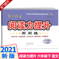 2021新版 小学语文阅读力提升周周练六年级下册 68所名校小学生6年级下小升初教材提优训练书同步专项阅读理解写作分析能