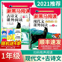 2021新版新黑马阅读一年级 现代文+古诗文课外阅读训练小学1年级上下册全一册 语文文言文古诗词阅读理解训练题提高专项答