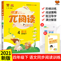 2021版倍速派阅读 四年级下册阅读理解训练题部编版 小学四年级阅读理解专项训练四年级阅读理解训练题人教版 课外阅读训练