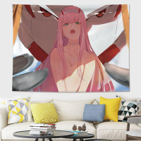 DARLING in th FRANXX 国家队背景布ins挂布抖音网红装饰墙布挂毯 国家队系列-1 150cm高*20