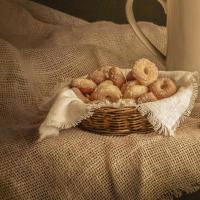 复古麻布古风文玩拍照背景布 五谷燕窝补品传统食物摄影亚麻道具 80*100cm麻布