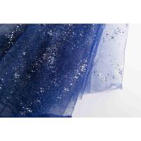 银河纱 星空亮片网纱背景布料ins风房间装饰拍照道具美甲手拿网红 银河纱蓝色（140cmX100cm）