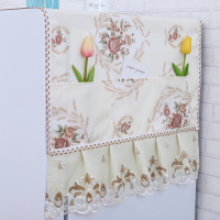 滚筒洗衣机罩欧式防尘盖布艺全自动波轮洗衣机搭布家用防晒遮盖巾 柠檬黄 麦穗 咖色 55*135厘米「十公斤以内」