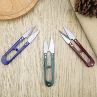 杭州大号剪刀弹簧纱剪 U型裁缝剪线头小剪刀大纱剪 大号6把装