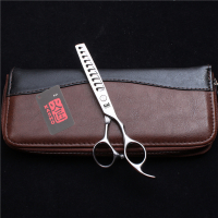 理发剪刀专业打薄大鱼骨齿剪无痕牙剪鹿角齿碎发剪子美发工具 6寸10齿波浪牙剪+包