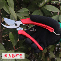 剪刀修枝剪园艺工具修枝花艺剪果树剪修花家用省力高树枝粗枝剪子 省力款红色