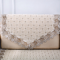 沙发靠背巾棉麻白色简约现代四季通用布艺扶手巾沙发防尘盖巾蒙布 麻布格灰色 140*190cm长方形餐桌布