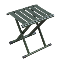 折叠椅子军绿色小马扎铁管户外便携成人钓鱼椅小板凳家用折叠凳子 马扎[军绿色]
