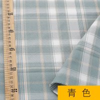 jk格子手工DIY小物大肠发圈布料涤纶制服装领结百褶裙面料成品布 青色(半米价)