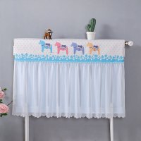 暖气片罩布艺家用遮挡防尘套防熏黑简约装饰老式铸铁熏帘全包盖布 大马 220*70cm