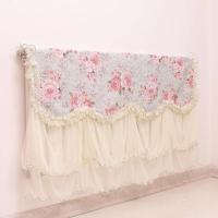 一件新款暖气罩布艺蕾丝暖气片防尘罩花千骨罩暖气保护套盖布 千古暖气罩 绿 高80宽240cm