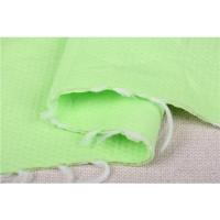 纯棉针织夹棉布料空气层保暖秋冬宝宝内衣服装布料多款一米 绿色,一米