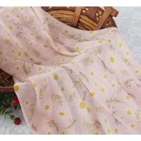 印花珍珠雪纺布料碎花连衣裙面料夏季微透小清新垂感雪纺服装布料 A04号一米价