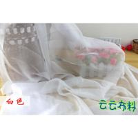 优质30D天丝雪纺纱布料面料 超薄白色雪纺 古装汉服COS演出服布料 白色
