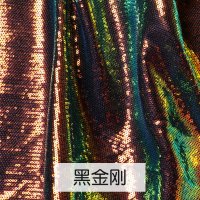 3MM亮片布料面料密网纱乱片婚庆装饰舞台背景布服装面料礼服桌布 深紫色