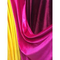 高档秋冬天鹅绒布料韩国绒不倒绒金丝绒面料服装布料连衣裙衬衣 玫红色 21号