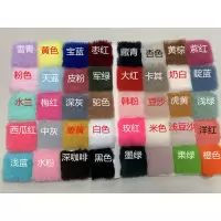 仿獭兔毛皮草面料毛绒布料长毛绒服装加密加厚柜台展示背景面料 色卡 一本色卡25元