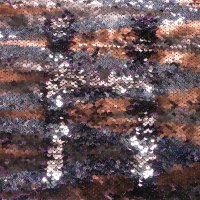 亮片布料涂鸦网红正反双色两面可翻鱼鳞亮片服装面料墙亮片背景布 双面 可翻亮片 三色 半米价网纱底布