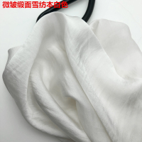 雪纺布料不透纯色面料 夏季 垂感汉服古装DIY雪纺布连衣裙内衬布 本白色 3米价