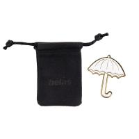 [法国]Helas UMBRELLA PINS 雨伞徽章胸针 白/黑/橘/紫/绿 白色