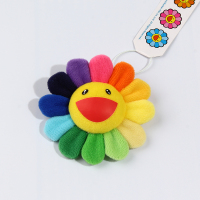 胸针可爱日系ins潮个性太阳花挂件别针配饰情侣卡通太阳花胸针 华晨宇同款彩色升级版凸脸款