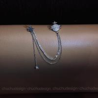 小众设计感星球胸针女ins潮百搭大气时尚高档别针配件衣服扣针 星球镶钻胸针