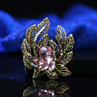 优雅气质花朵胸针欧美风大气个性胸花女秋冬大衣开衫配礼物女 欧雅魅紫胸针款