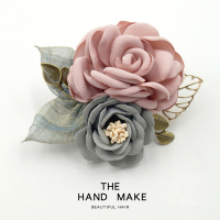 韩国名媛简约大气质职业毛衣优雅别针固定衣服干花布艺胸针女配饰 韩粉色胸针款