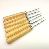 木柄锥子手工工具鞋锥子补鞋针打孔锥雕刻钢针耐磨葫芦锥子千枚通 木柄锥子100个