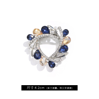 百搭大气胸针西装女气质ins潮个性高档毛衣胸花2020奢华别针配饰 幸运花胸针