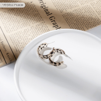 耳环女925银针气质网红耳饰新款可爱简约ins百搭高级感耳钉饰品潮 豹纹耳圈耳环