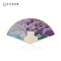紫藤徽章学院风固定胸针个性小配饰生日礼物送女友胸针 紫藤徽章
