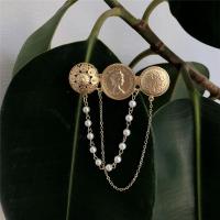 韩国ins潮流复古圆形人像胸针个性街头时尚简约百搭金属服装饰品 如图一个