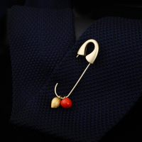 事事如意中国风孕妇别针安全柿子莲蓬彩色别针毛衣开衫爱心胸针女 好事连连